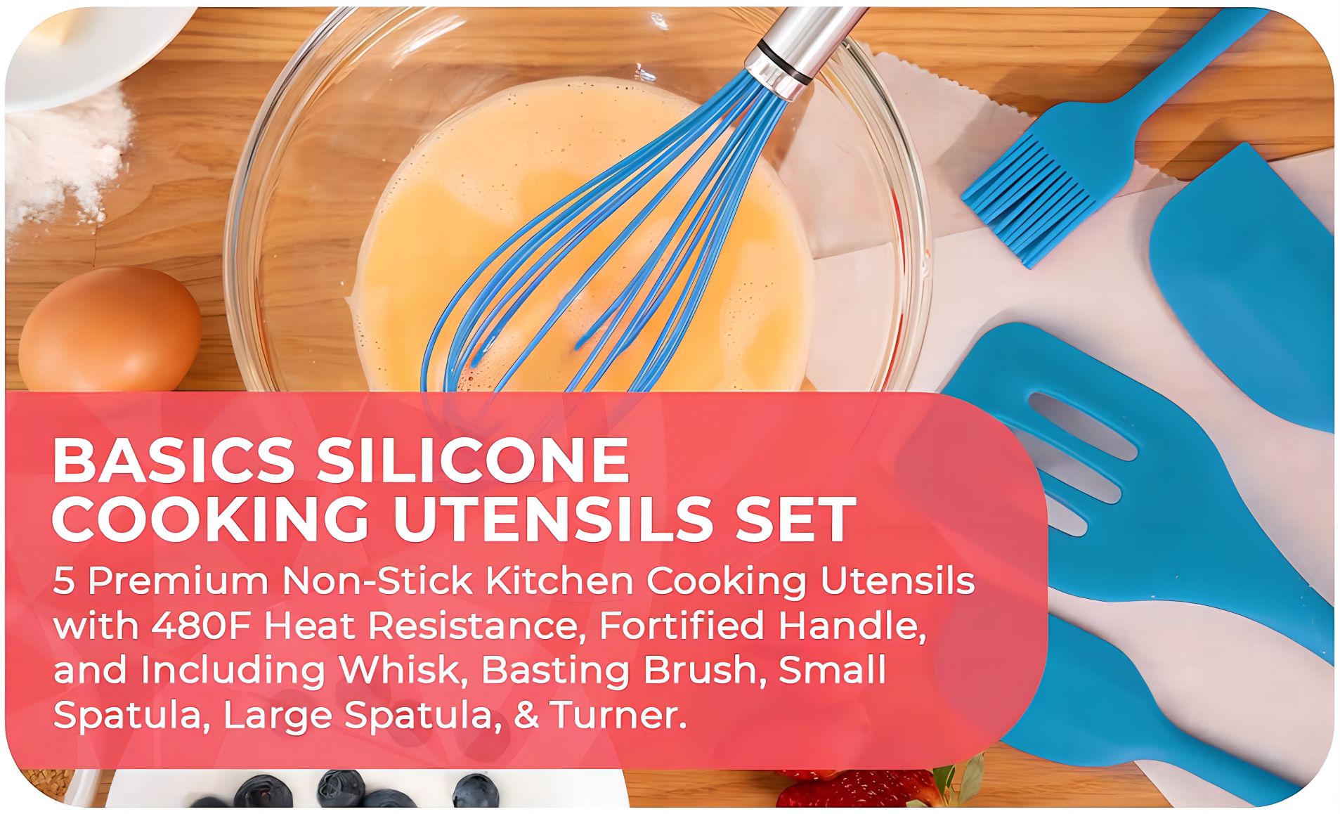 Basic Silicone Cooking Kitchen Utensils Set 1 (2)0j9