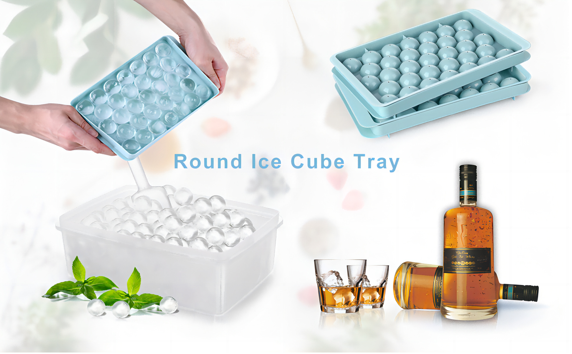 Ice cube tray with lid and bin 1 (7)q08