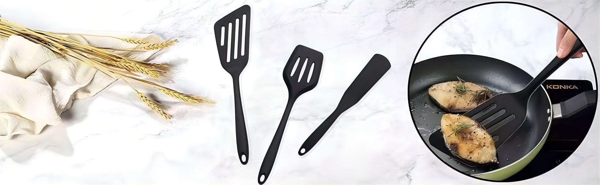 Set Spatula nilon yang panjang dan berkualiti tinggi 1 (1)0vv