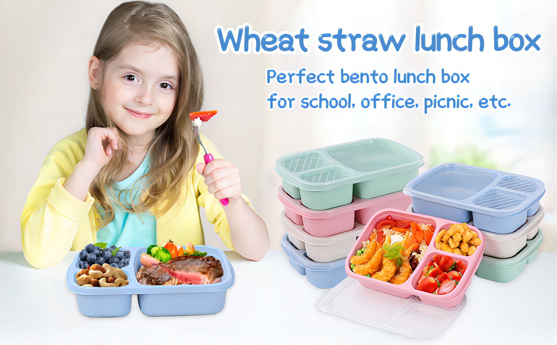 Tarwestro Bento Lunchbox Set 1 (2)xa2