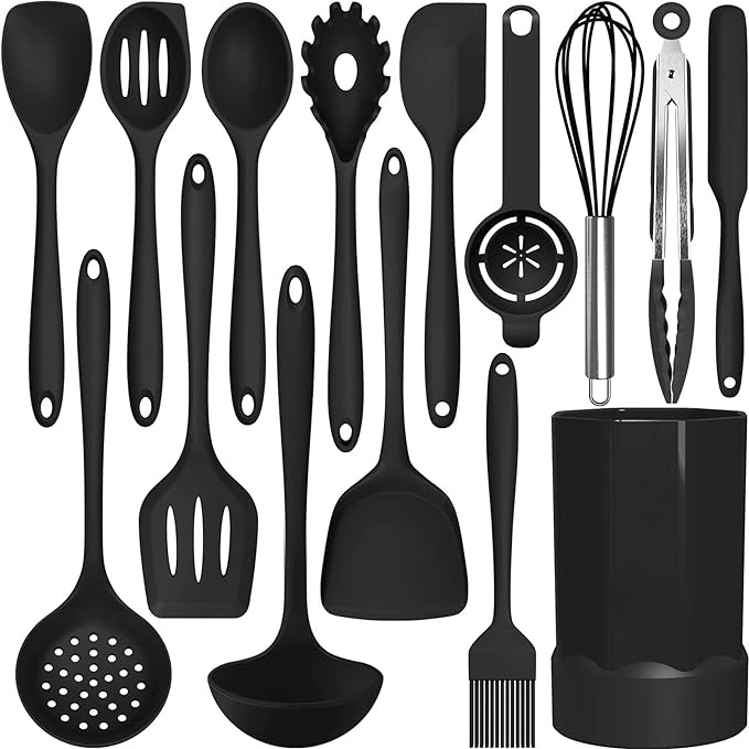 Set di utensili da cucina in silicone antiaderente