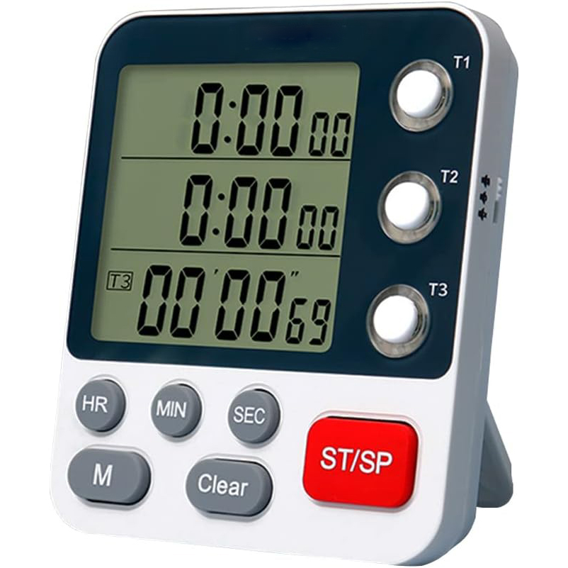 3 Channels Digital Dual Kitchen Timer