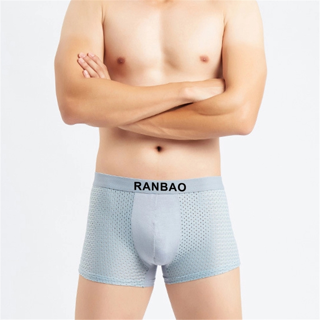 Erkekler için moda karışımı kumaş boxer külot iç çamaşırı