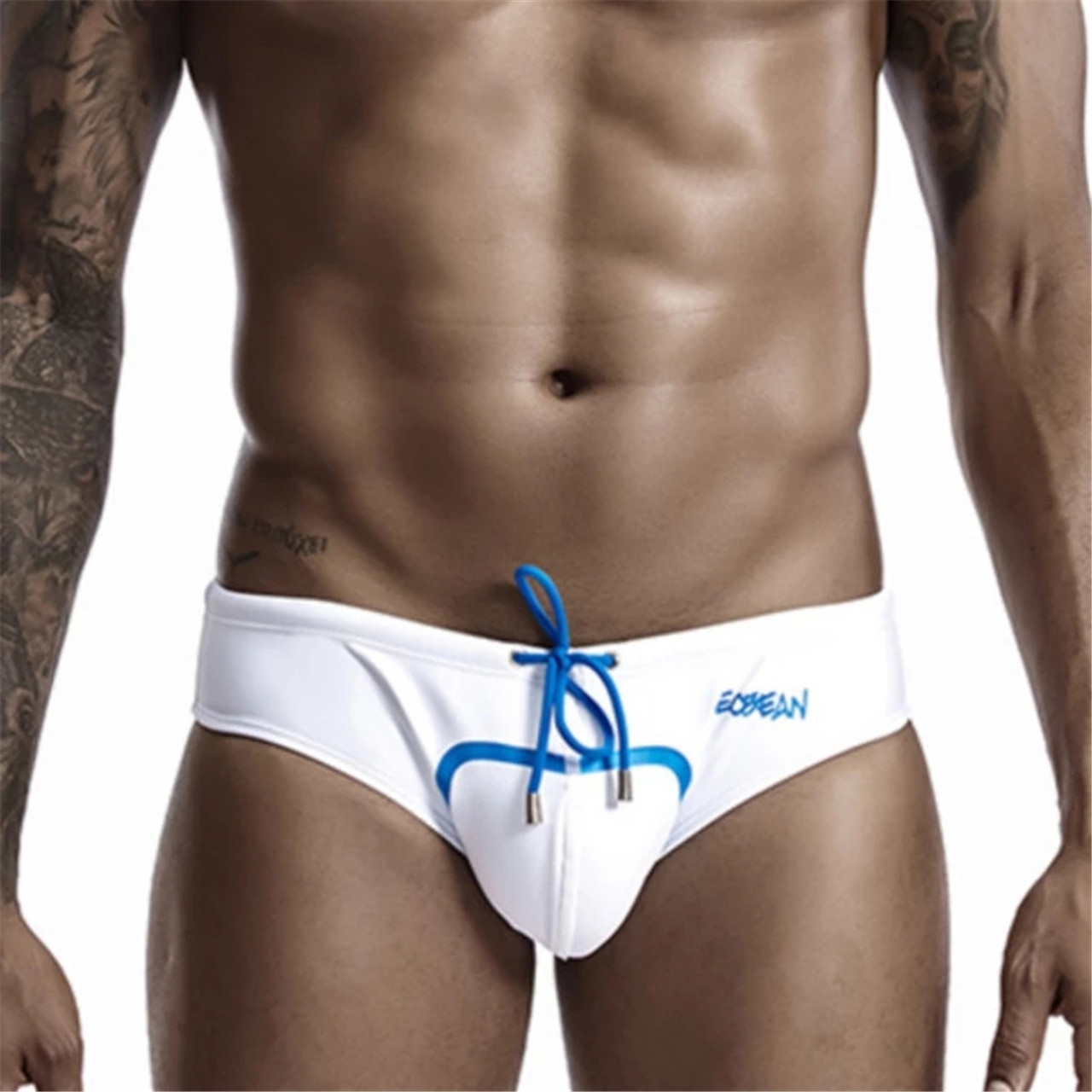 Calzoncillos de natación con cordón y estampado térmico para hombre a precio competitivo