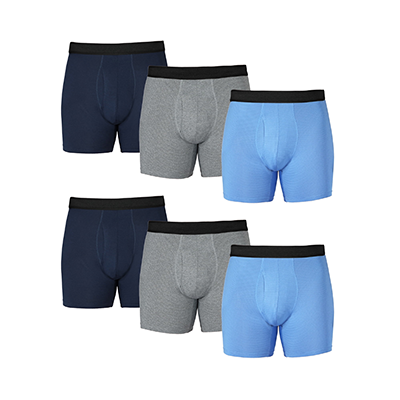 Cueca boxer masculina de malha de desempenho