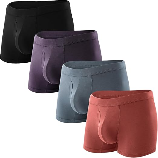 Open-fly No-ride-up Men Trunk Boxers