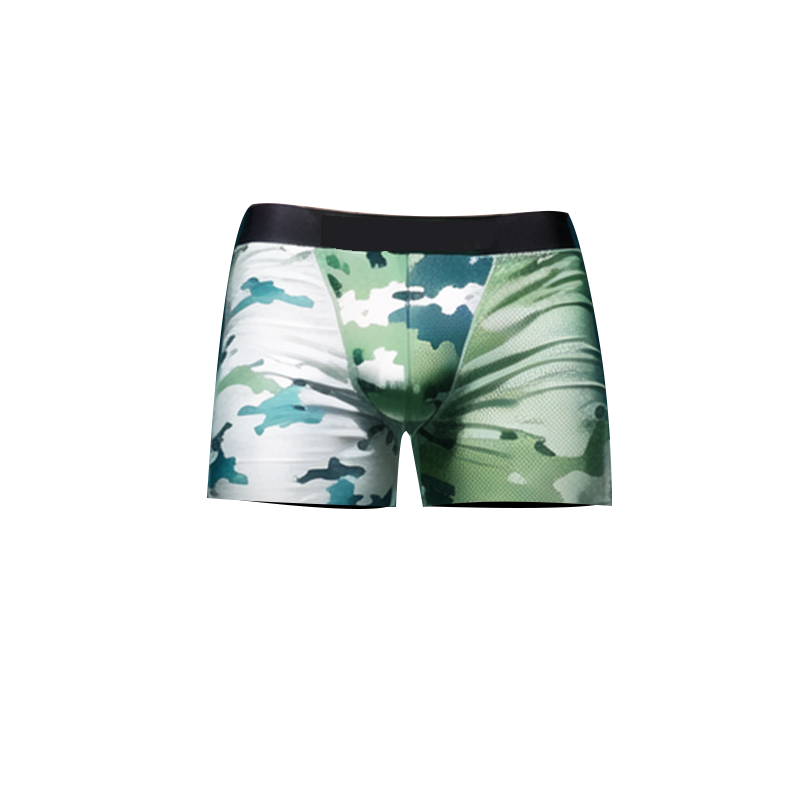 Multi-Coloured Camouflage Men's Boxer