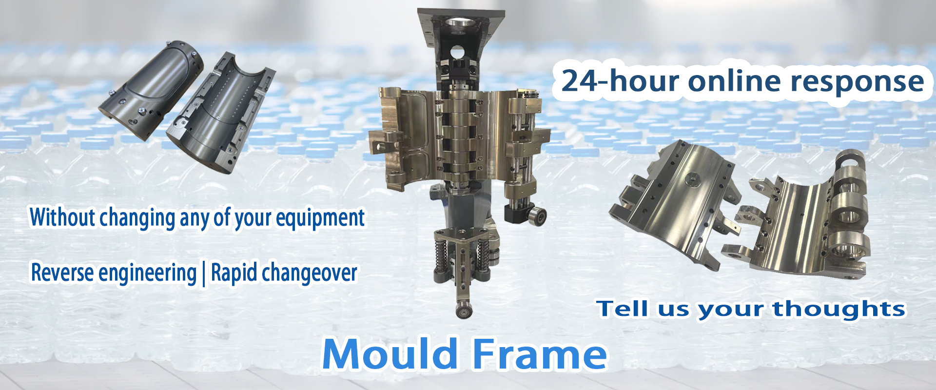 Močni okvirji kalupov, ki podpirajo učinkovito pihanje