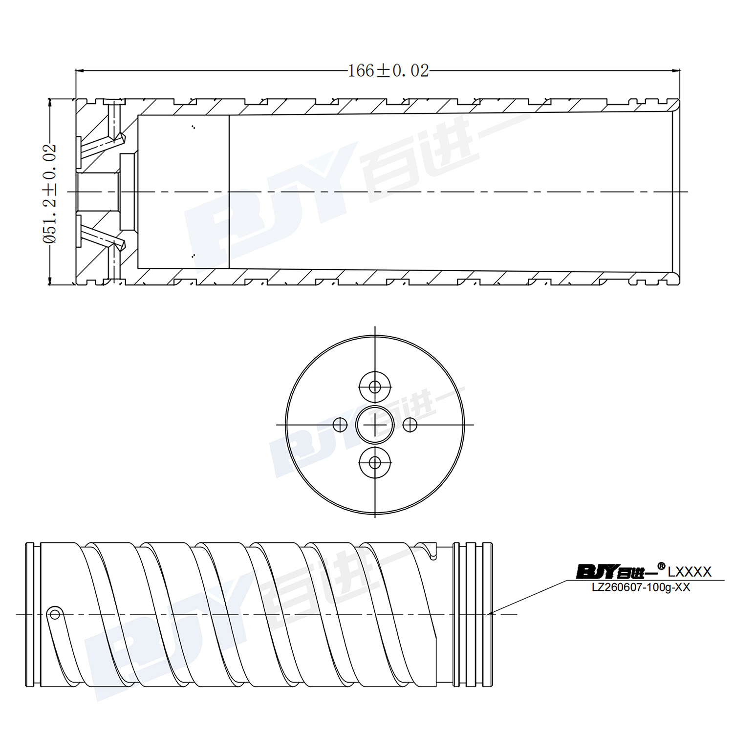bjy-51-2x166-take-out-plate-dimensions