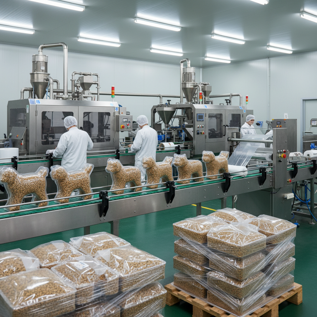 Emmotllament per a mascotes per a proveïdors de serveis d'embalatge de fabricació per contracte