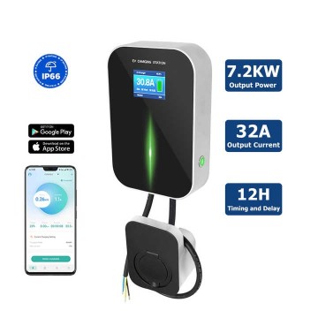 HOME USE EVSE APP WIFI EV CHARGER 7kW Wall-mounted Charging Stations with Real-time monitoring
