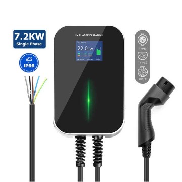 Top Selling 7kW EV Wallbox Charger Station ETL 6.1m Cable High Compatibility EVSE 230V 32A AC Electric Car Charging Pile