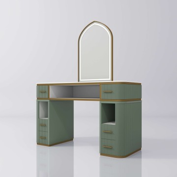 1112 Elegant Barber Mirror Hairdressing cabinet