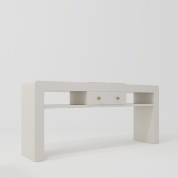 0523 Nail Makeup Desk with Drawers Manicure Home Office Workstation