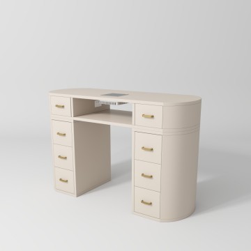 1109 Nail Makeup Desk with Drawers Manicure Home Office Workstation