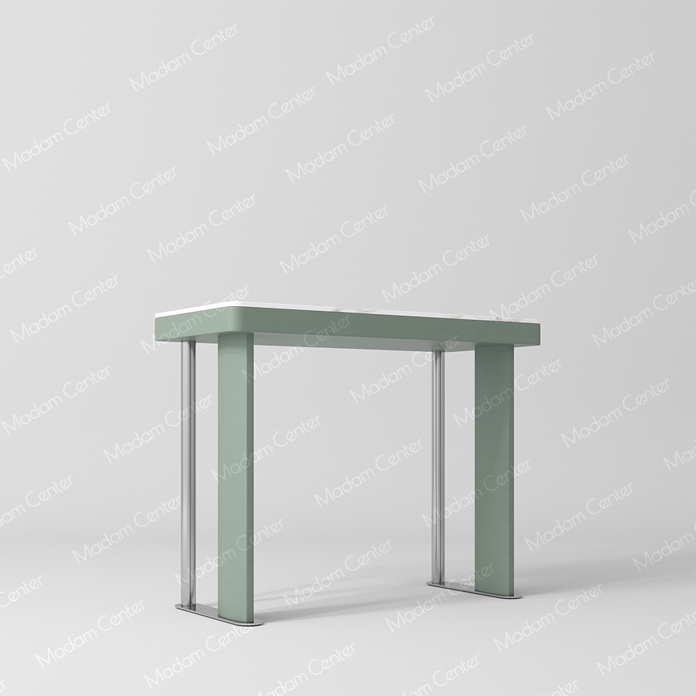 Bàn làm móng tay/chân đế 1007 với mặt bàn bằng đá cẩm thạch.