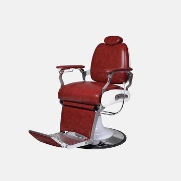 Height-Adjustable, 360° Rotating Reclining Barber Chair