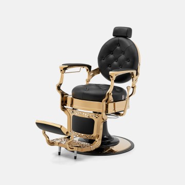 Height-adjustable, 360° rotating reclining barber chair
