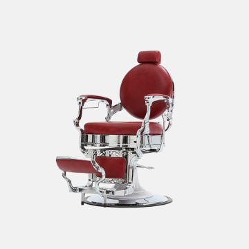 Height-Adjustable, 360° Rotating Reclining Barber Chair