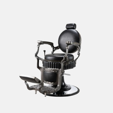 Height-adjustable, 360° rotating reclining barber chair