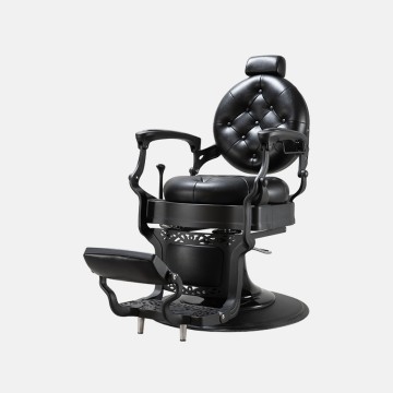 Height-Adjustable, 360° Rotating Reclining Barber Chair