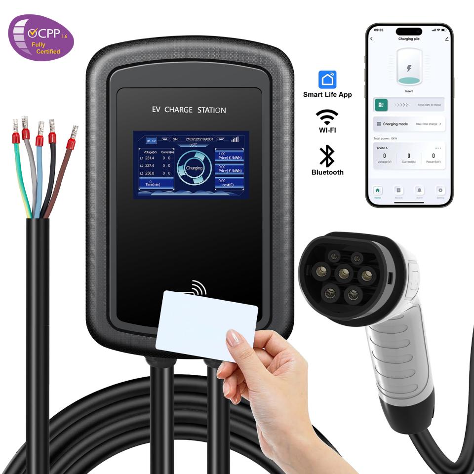 Коммерческая зарядная станция Wallbox EV с умным контроллером OCPP