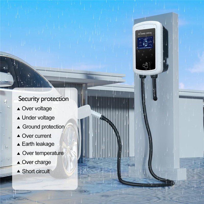 Уровень 2 EV Зарядное Устройство 40Amp Станции Зарядки Электромобилей