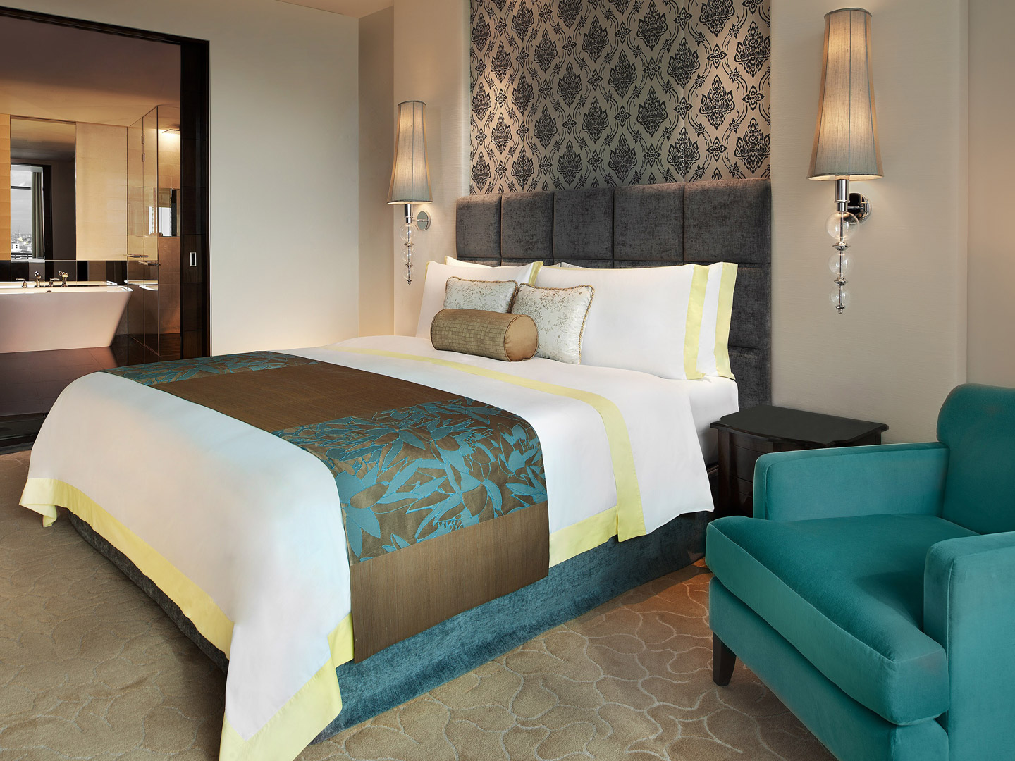 Furniture Custom Factory theme hotel rooms fully furnished J-369