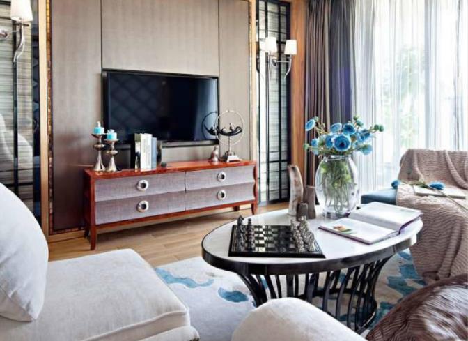Villa hotel custom furniture factory hotel room bed J-647