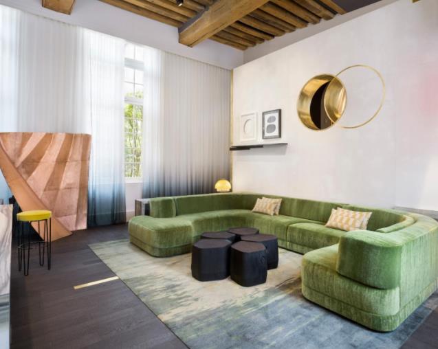 Hotel Sofa Minimalist Engineering Hotel Rooms Living Room Furniture J-695