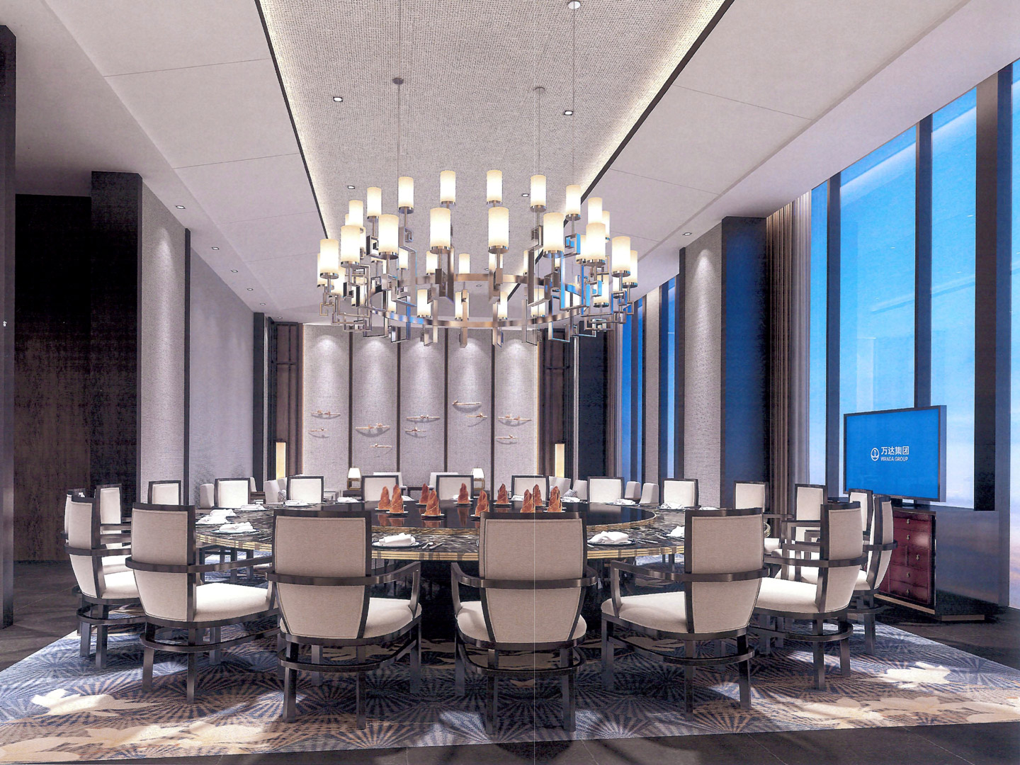 Furniture Custom factory works hotel lobby furniture J-537