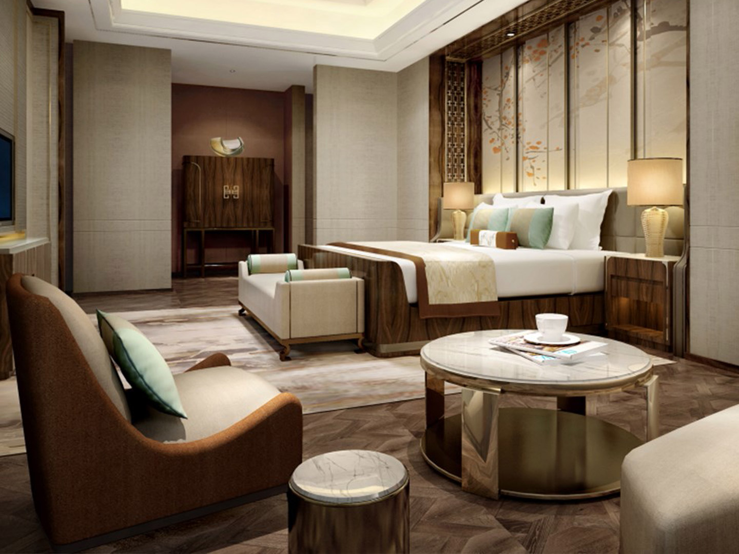 Engineering custom furniture factory hotel furniture set J-495