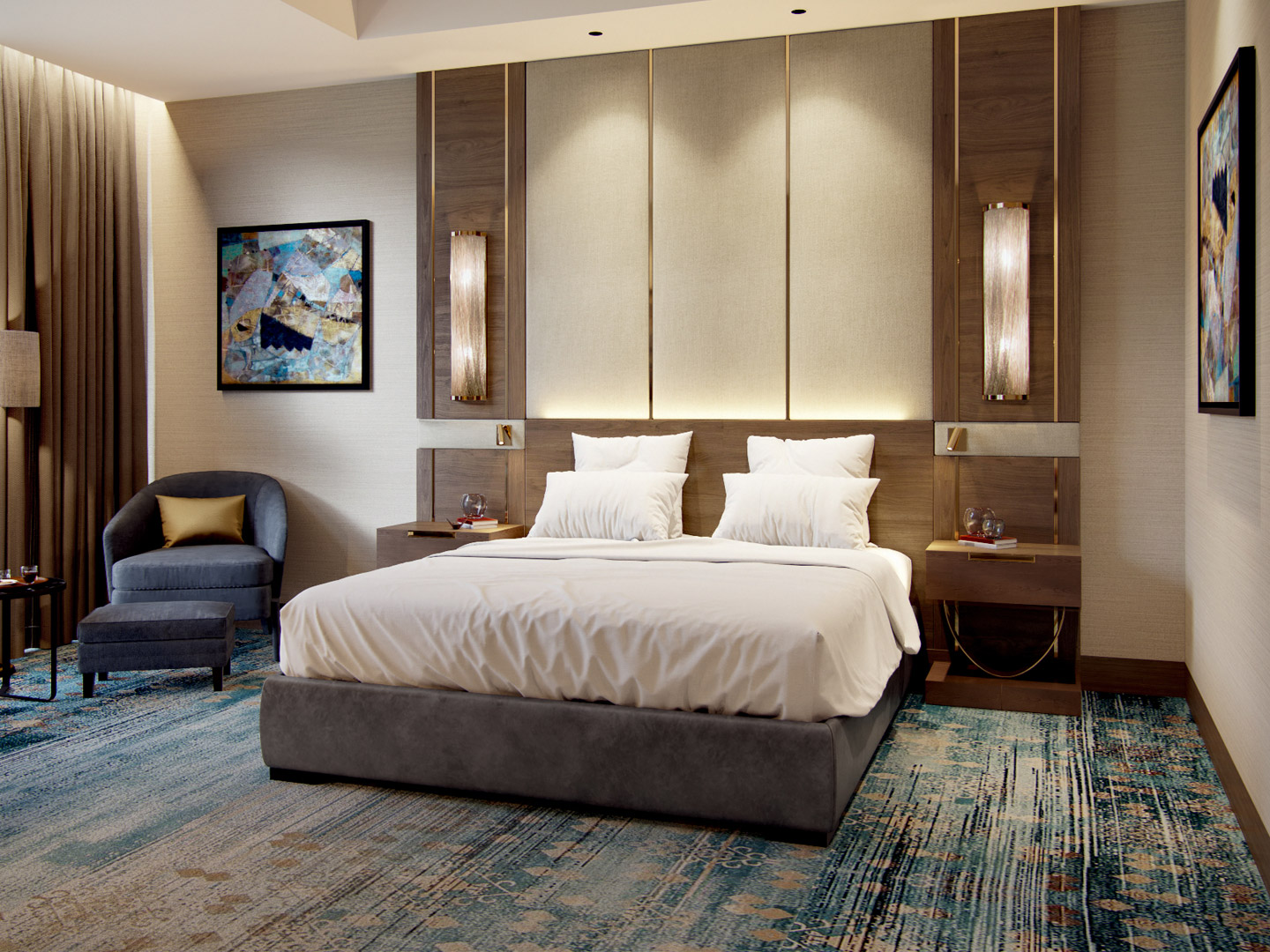 Project Furniture factory custom star hotel furniture J-512