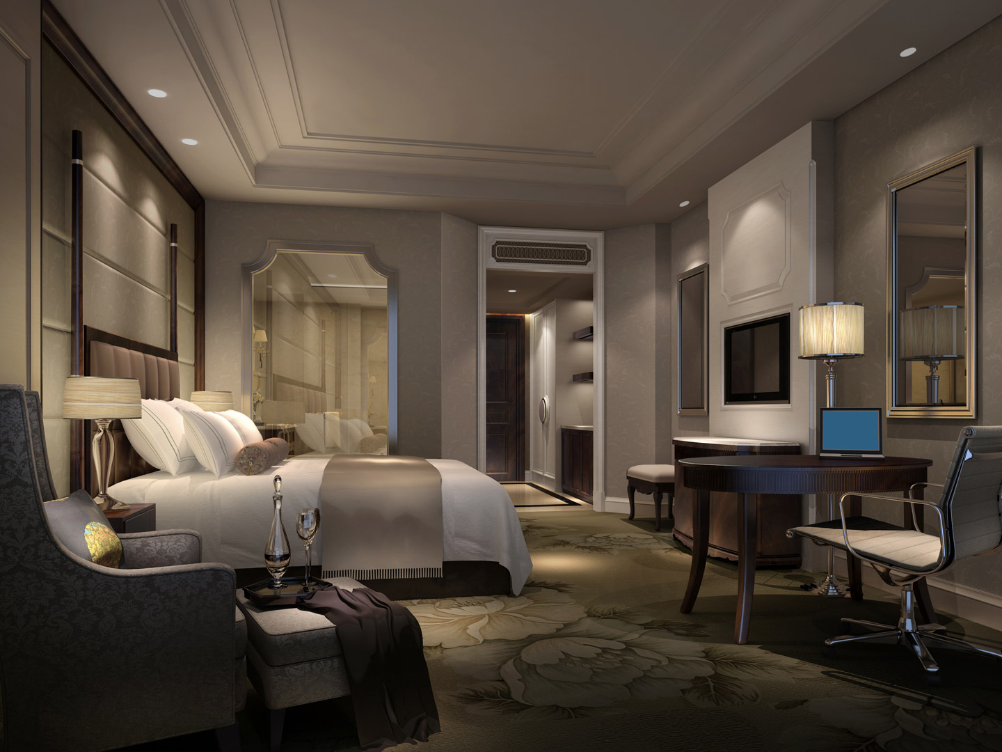 Project Furniture factory custom theme hotel furniture J-529