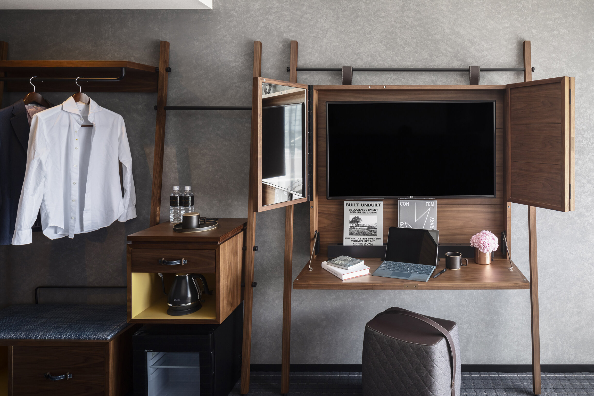 Project simple B&B hotel complete furniture J-927