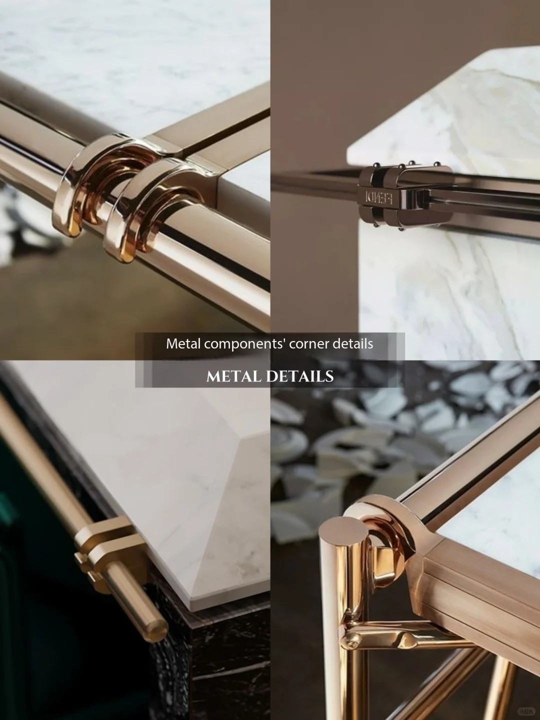 Metal components add the finishing touch