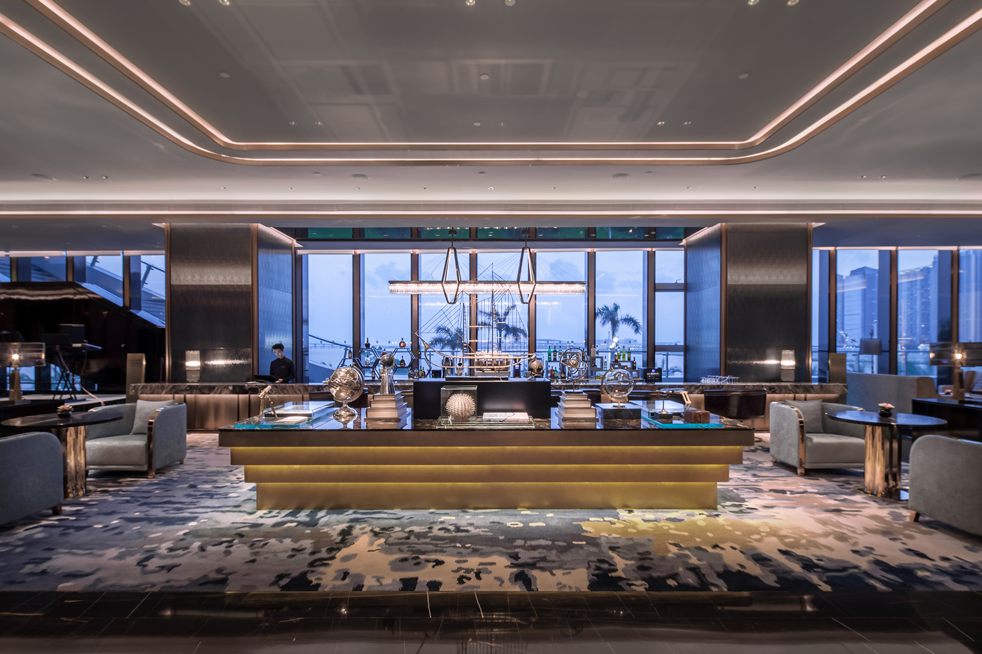 Luxury project Simple luxury house project custom hotel furniture J-817