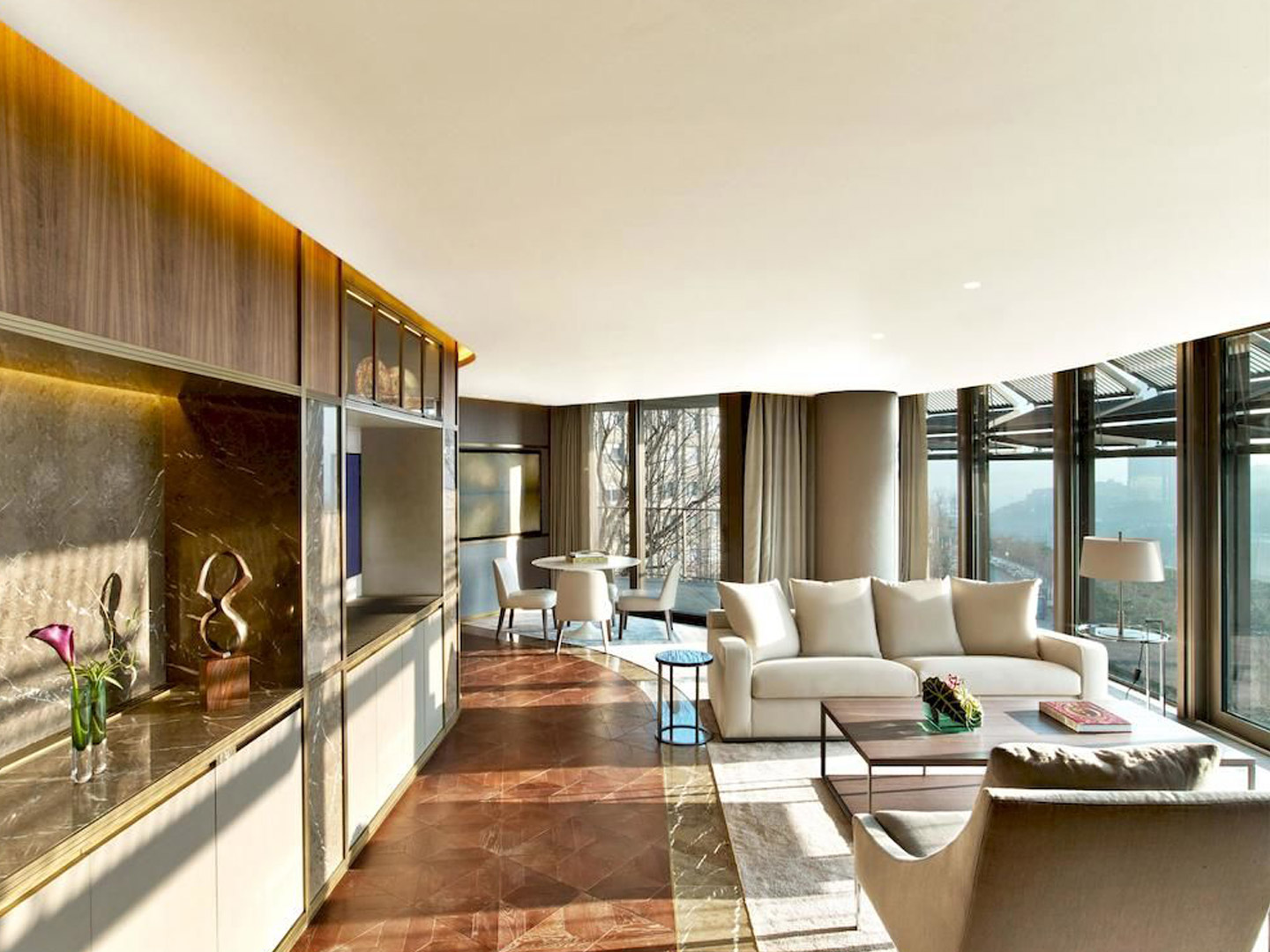 Simple modern luxury furniture Star hotel doubl...