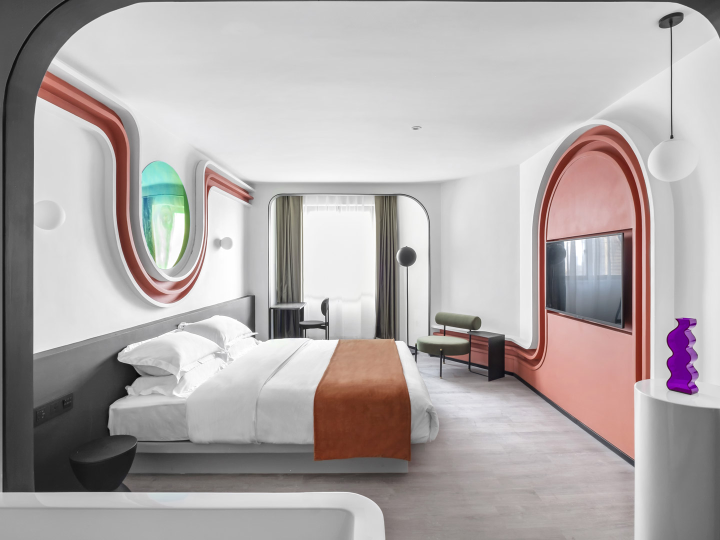 Light luxury high-end decoration company hotel ...