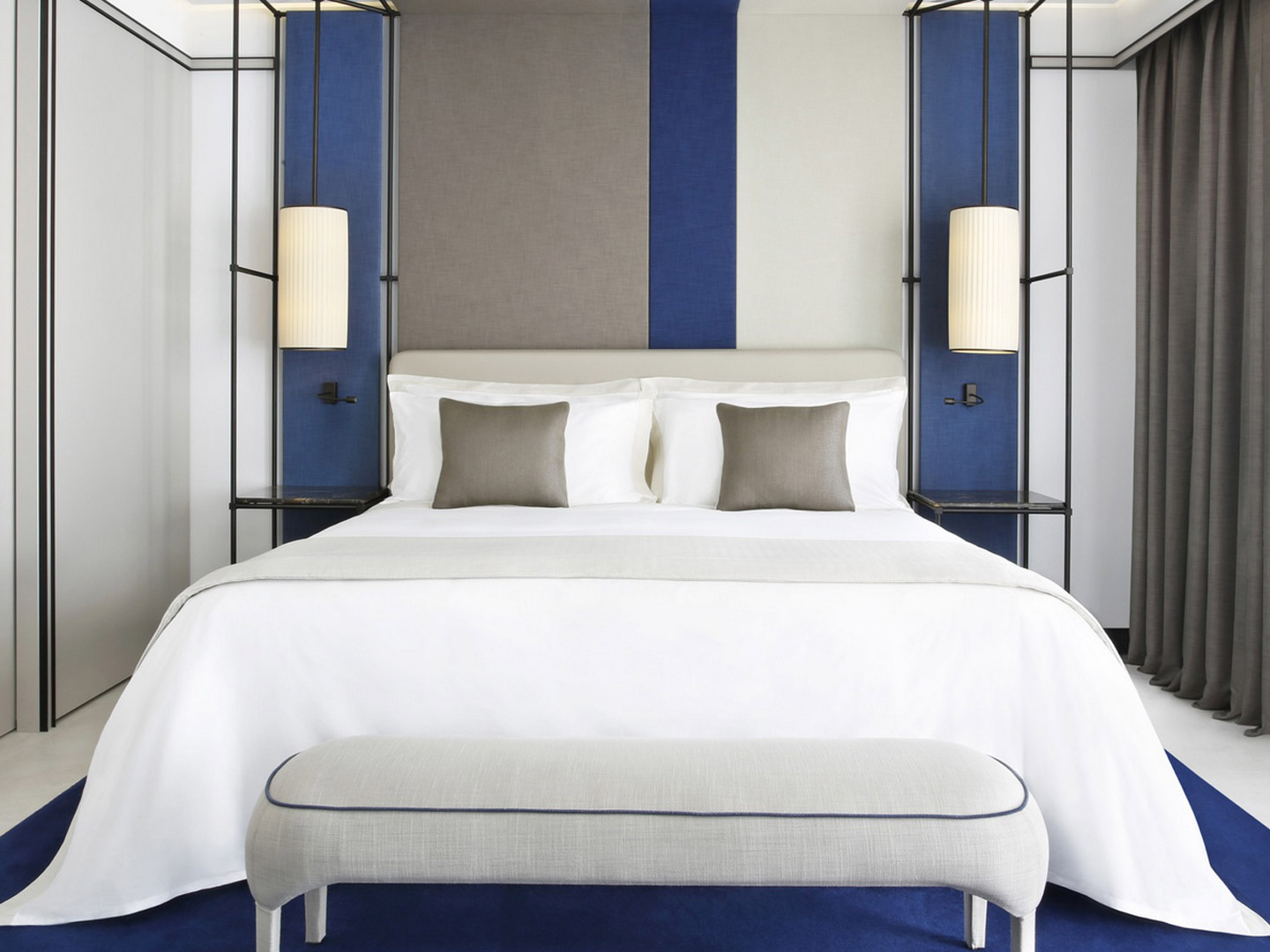 High-end light luxury villa hotel custom full set of furniture J-860