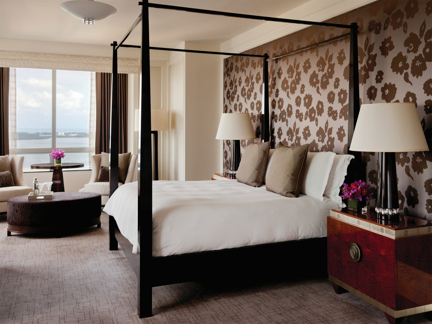 High-end light luxury villa hotel furniture set J-865