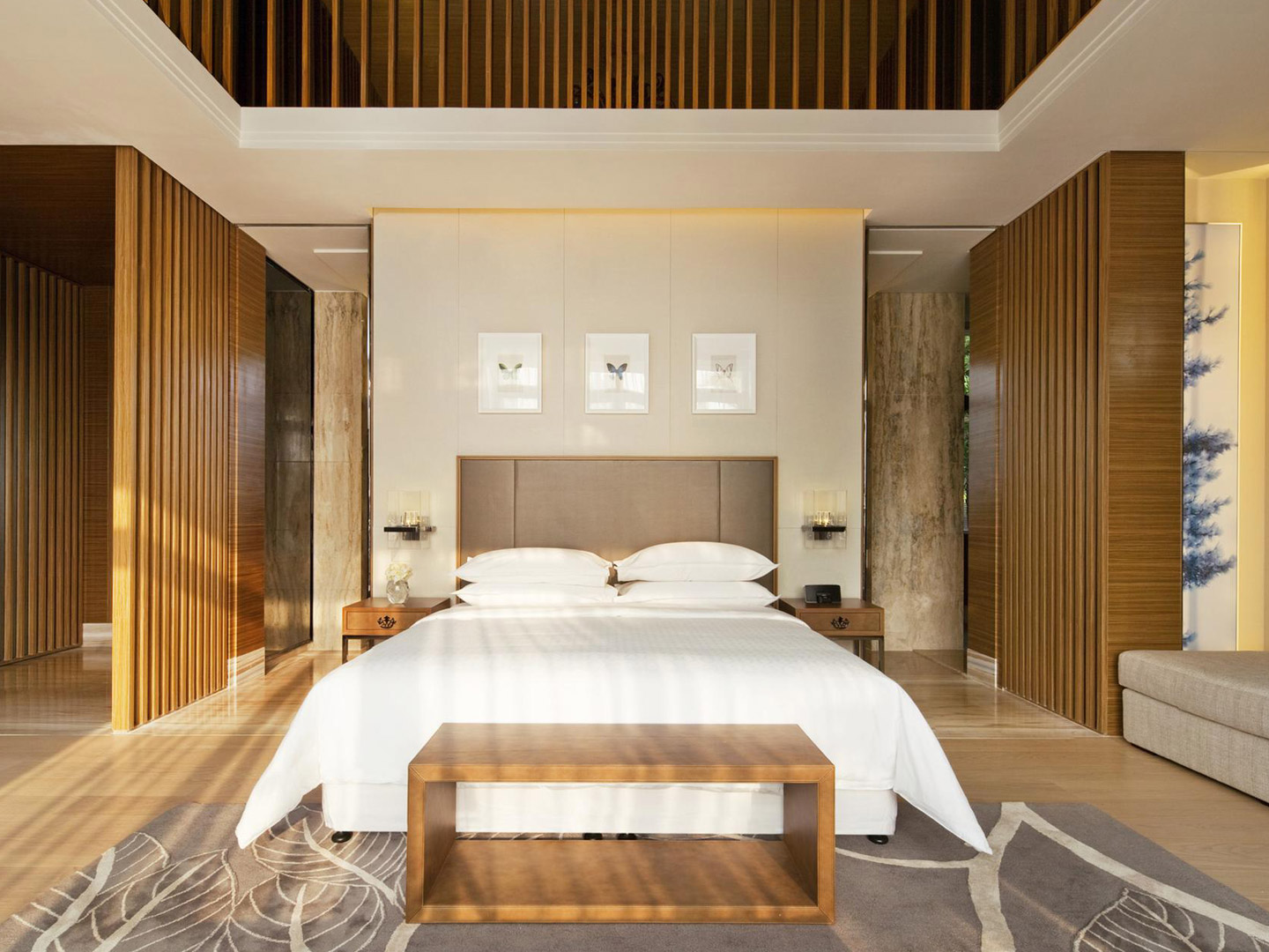 High-end custom furniture factory hotel bedroom...