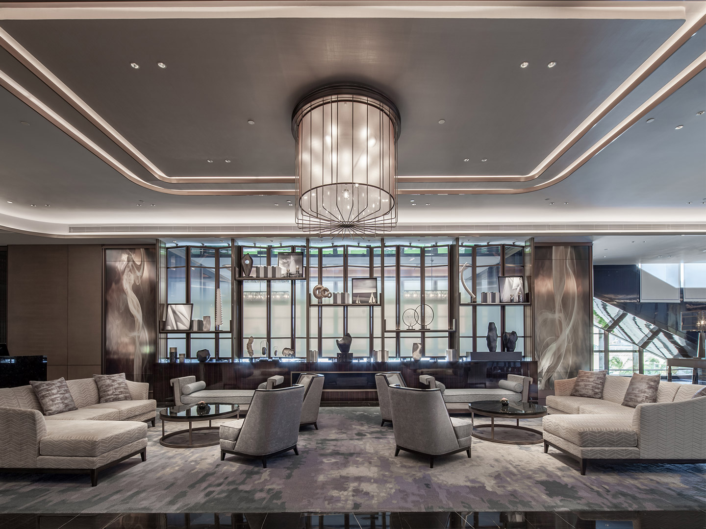 Luxury project Simple luxury house project custom hotel furniture J-817