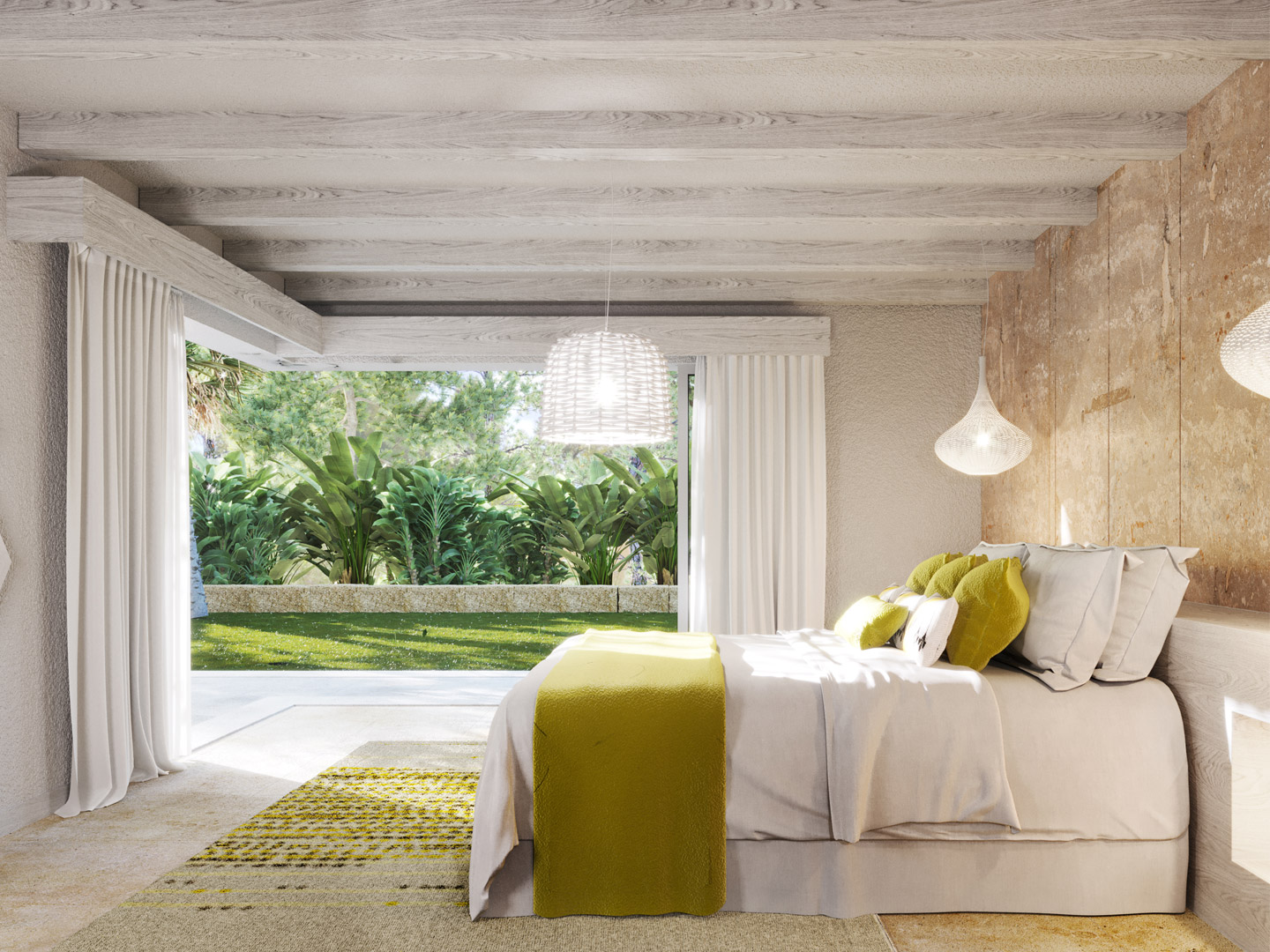 High-end customized homestay resort hotel furniture J-898