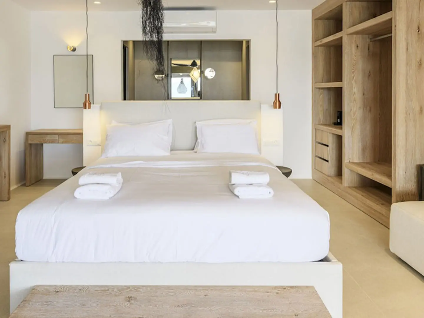 Source manufacturer engineering custom log bedroom furniture double bed F-004