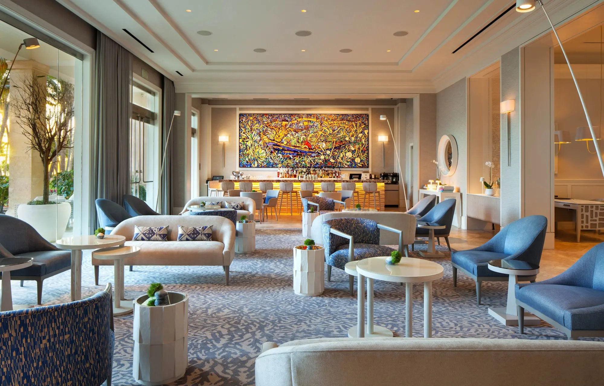 Italian high-end light luxury villa hotel engineering furniture J-356