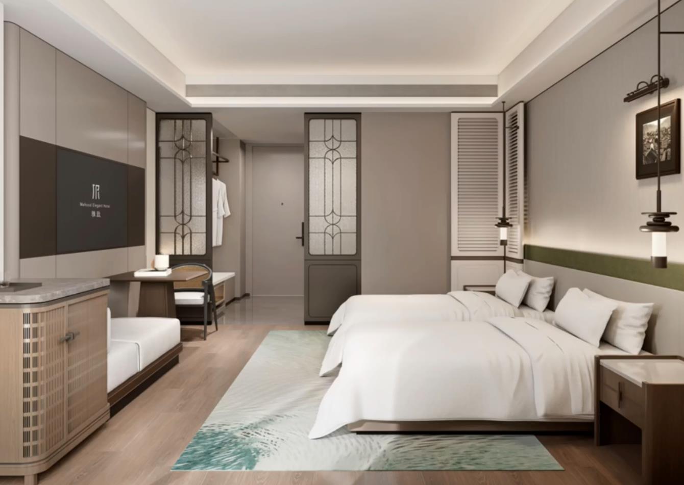 Hotel interior design guest room furniture set GD65