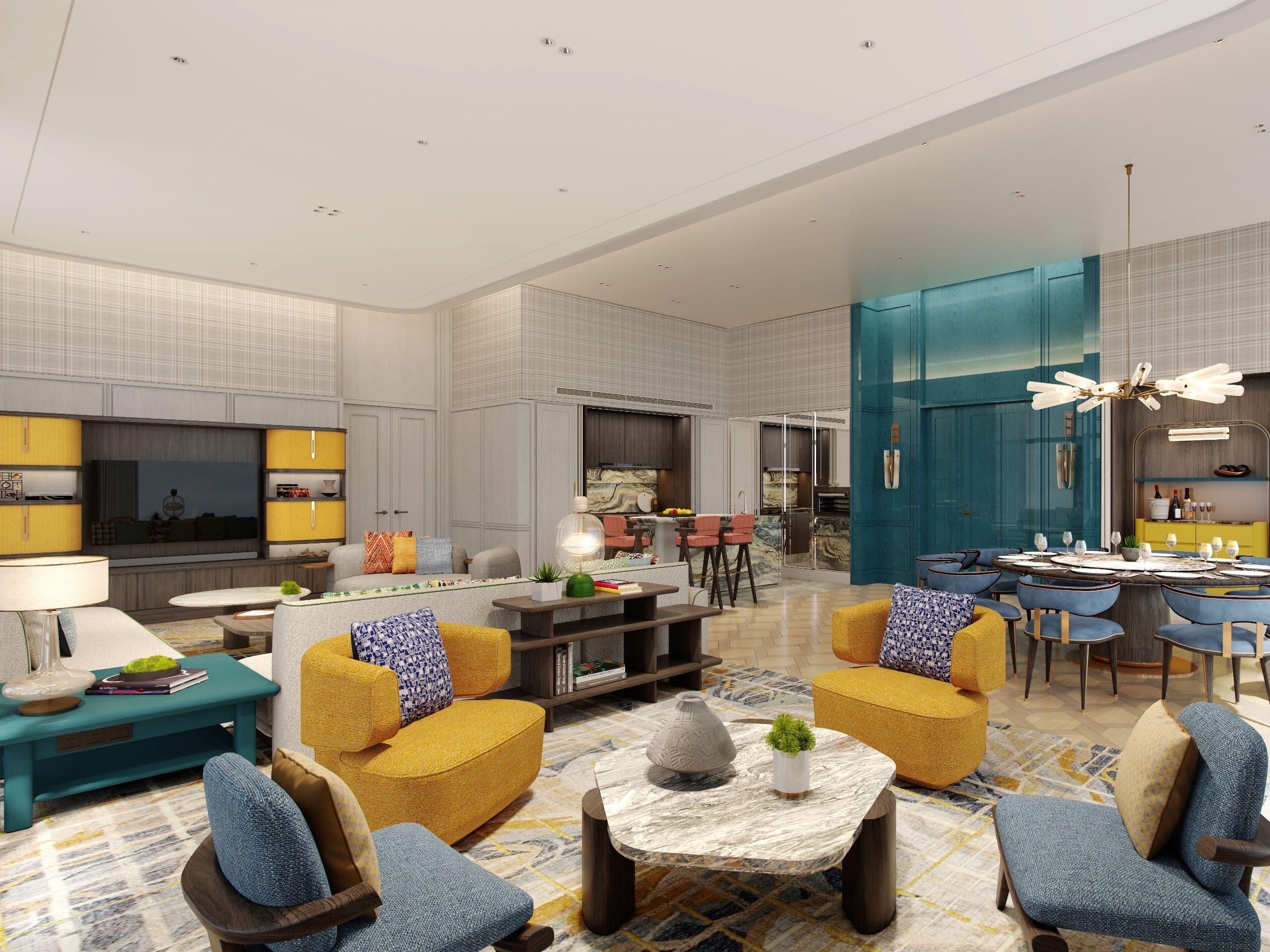 High-end custom-made engineering sofa hotel furniture sets GD458