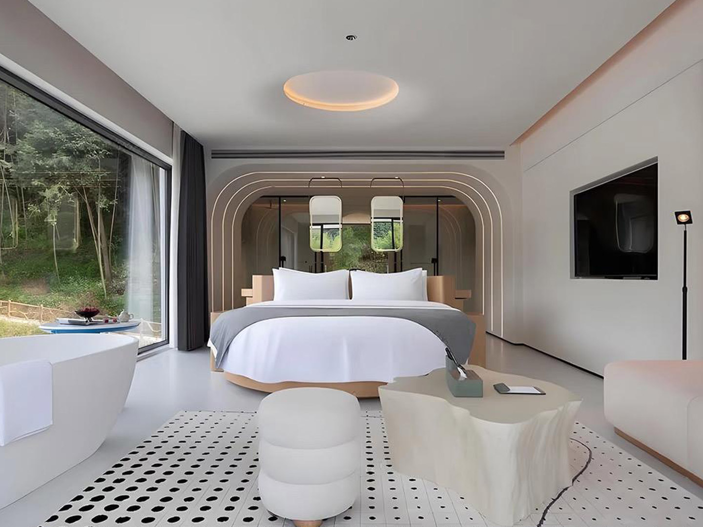 Designer furniture hotel guest room furniture customization GD147