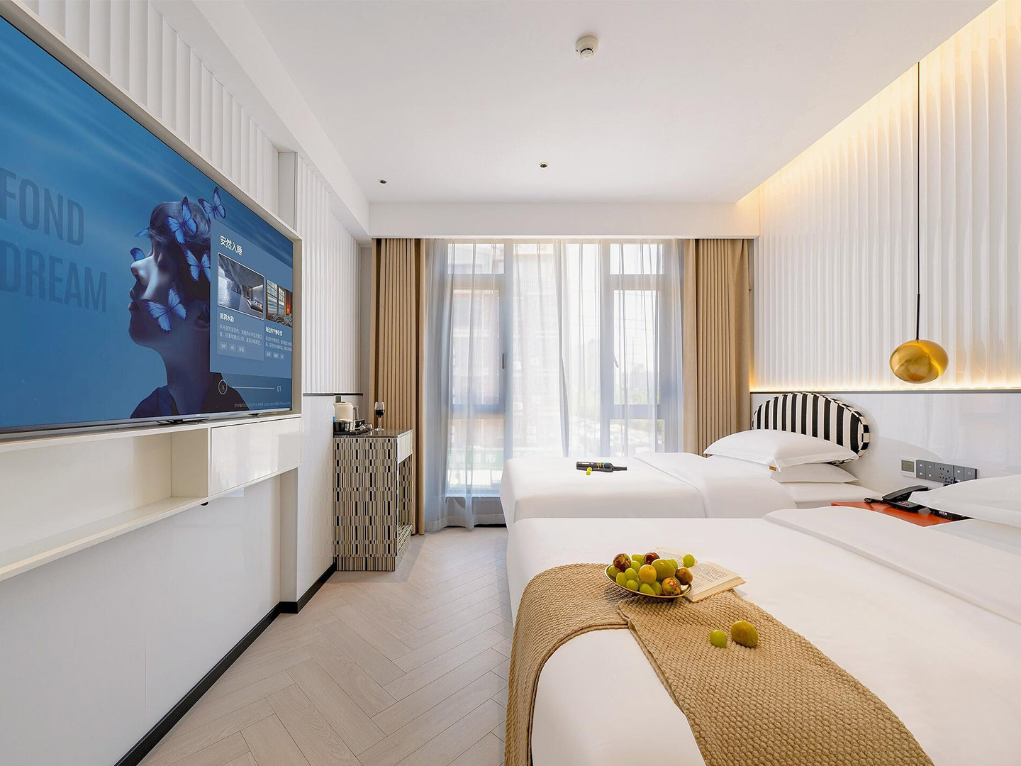 Resort Hotel Guest Room Furniture Sets Customization GD207